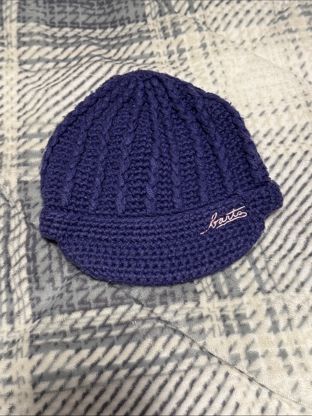 Barts Baby/Toddler Purple Knit Beanie Cap